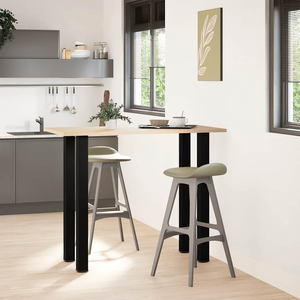 sofabordben 4 stk. 110-112 cm stål sort