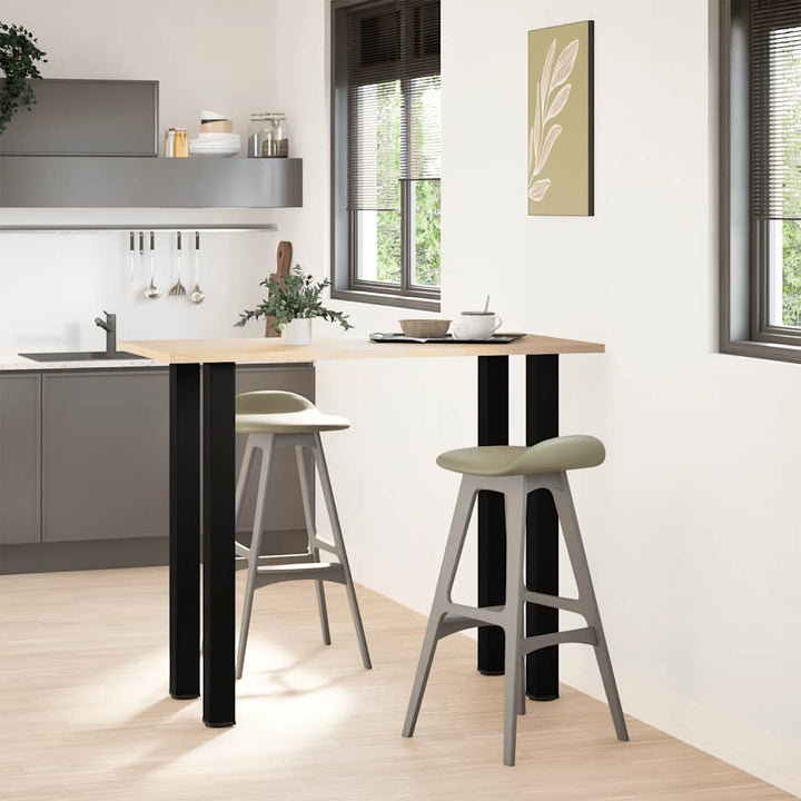sofabordben 4 stk. 110-112 cm stål sort
