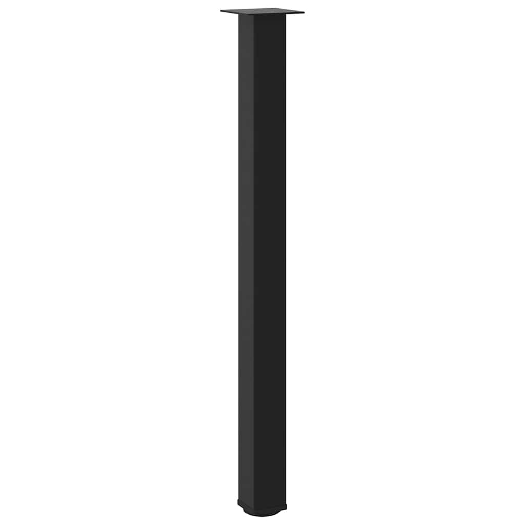sofabordben 4 stk. 110-112 cm stål sort