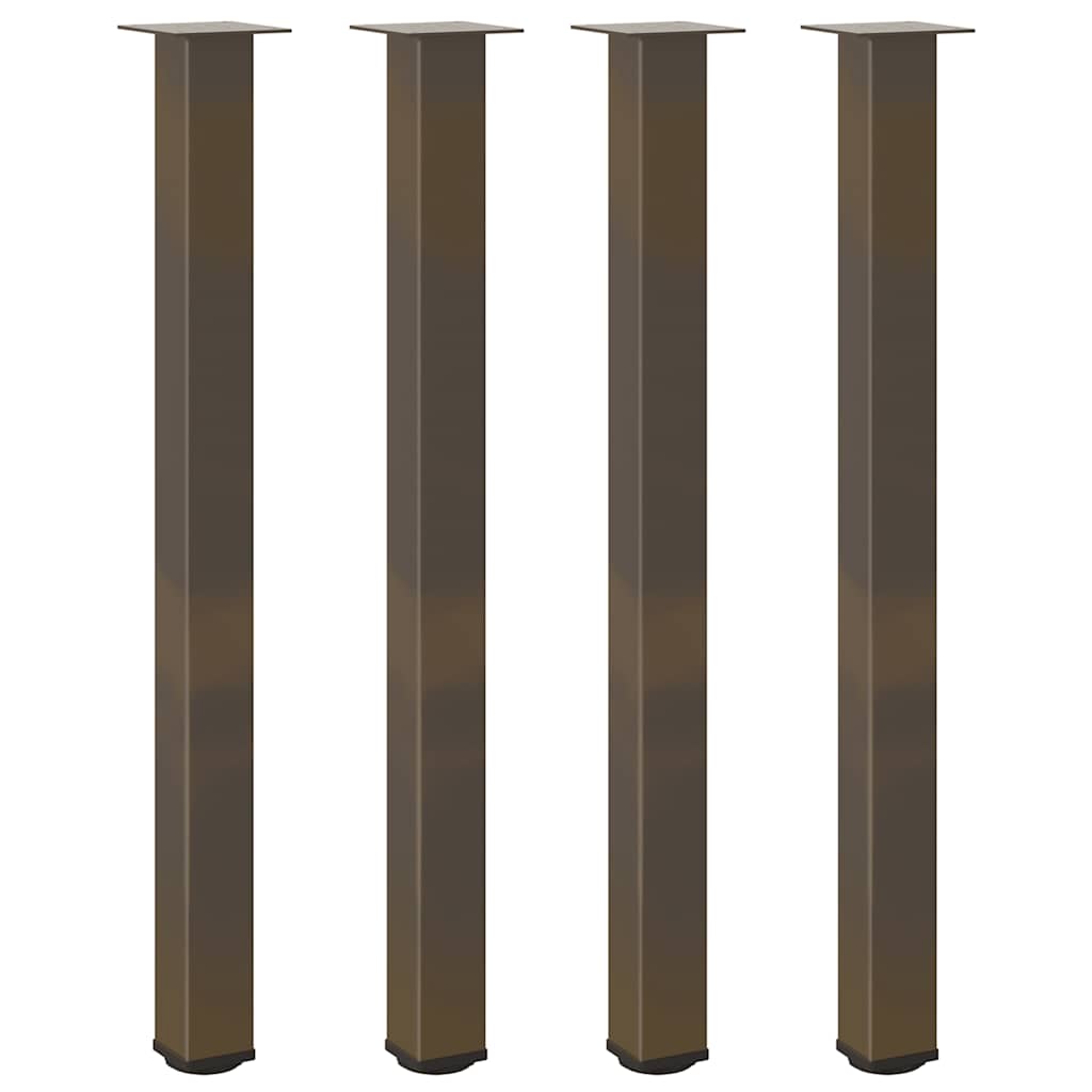 sofabordben 4 stk. naturstål 110-112 cm stål