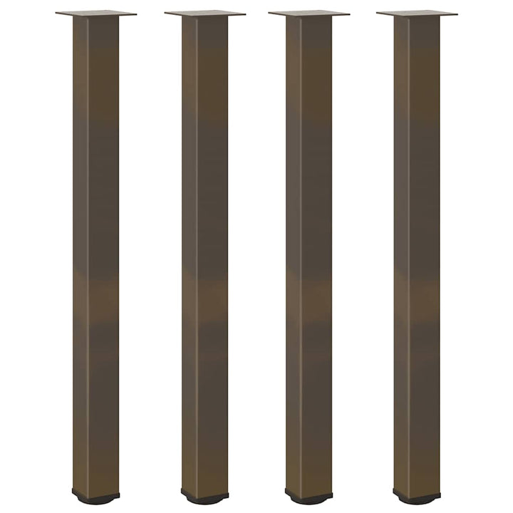 sofabordben 4 stk. naturstål 110-112 cm stål