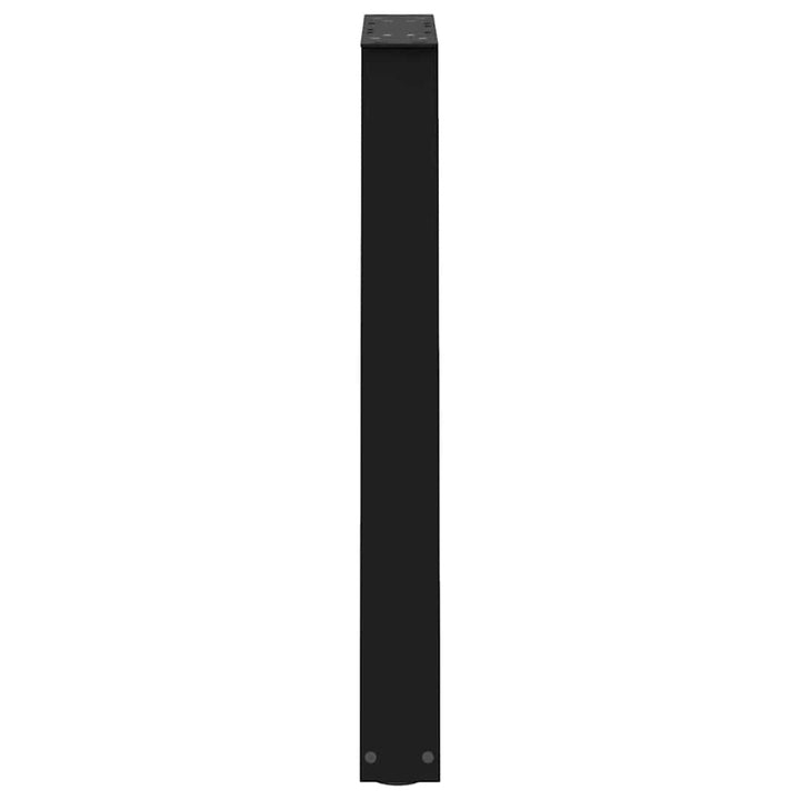 spisebordsben V-formet 2 stk. sort 50x(72-73,3) cm stål