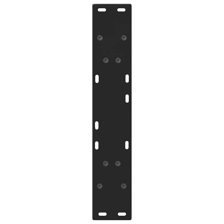 spisebordsben V-formet 2 stk. sort 50x(72-73,3) cm stål