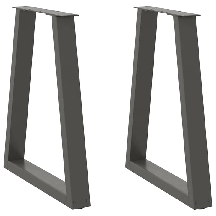 sofabordben A-formet 2 stk. 50x(72-73) cm stål antracitgrå