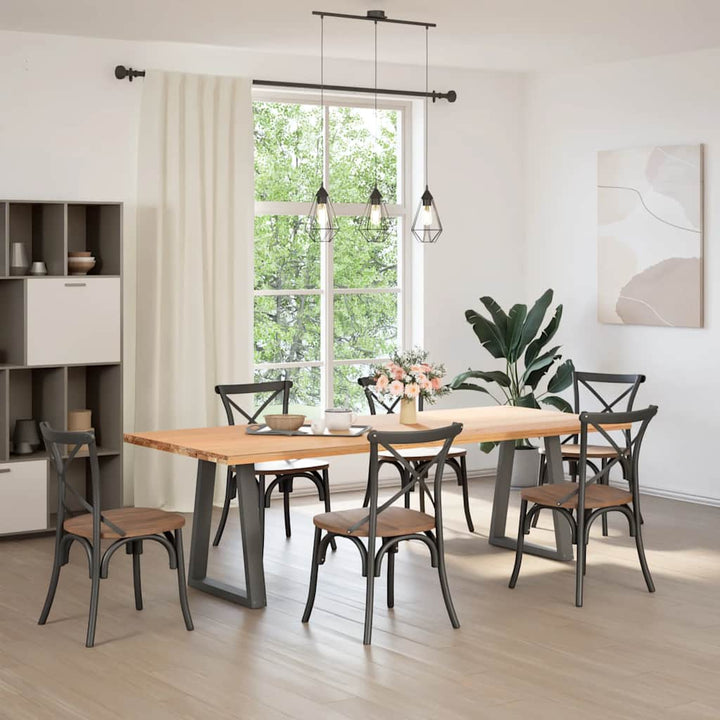 sofabordben A-formet 2 stk. 50x(72-73) cm stål antracitgrå
