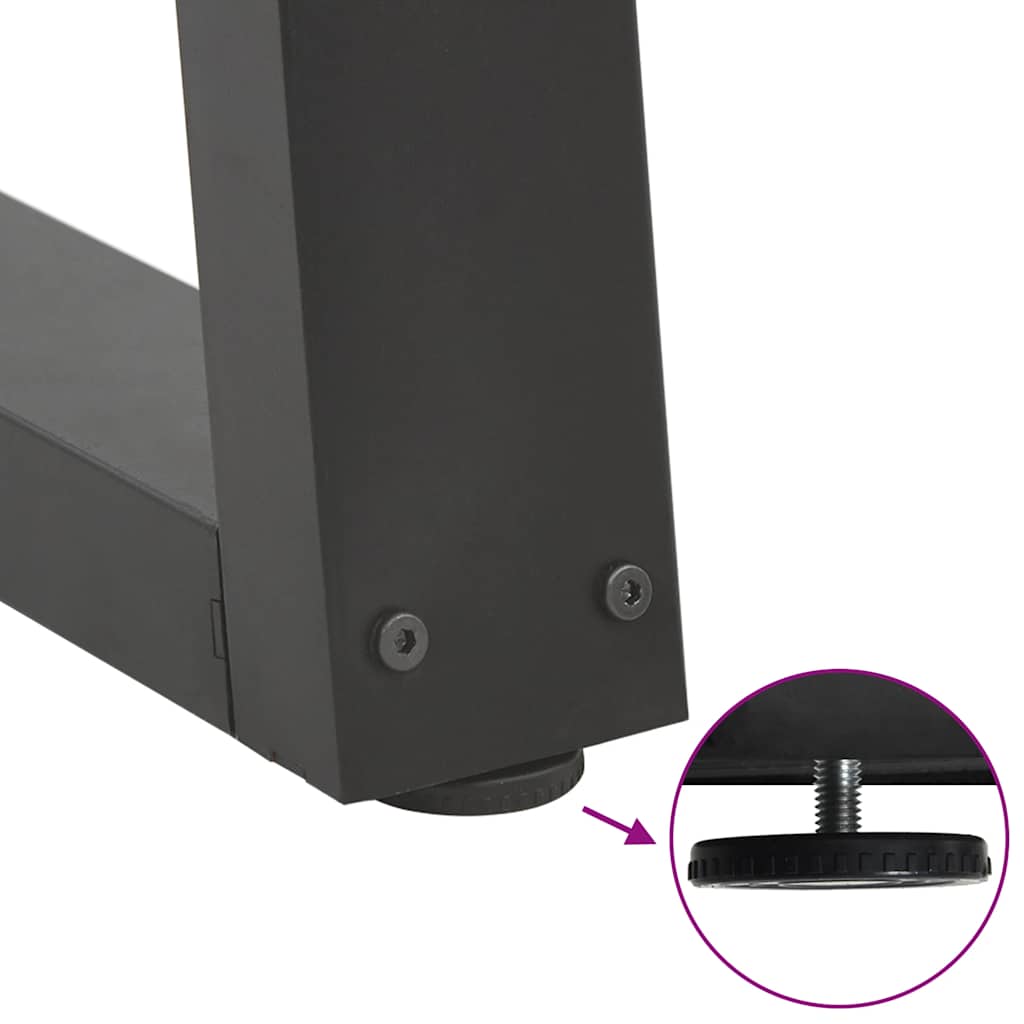 sofabordben A-formet 2 stk. 50x(72-73) cm stål antracitgrå