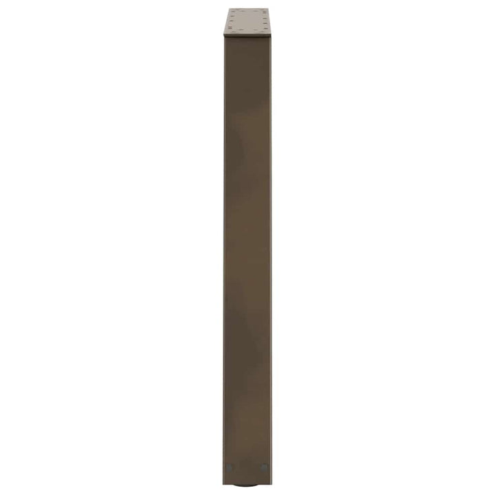 spisebordsben V-formet 2 stk. naturstål 70 x (72-73,3) cm stål