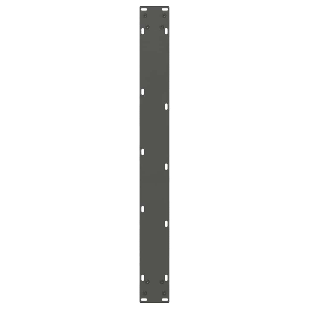spisebordsben V-formet 2 stk. antracit 90 x (72-73,3) cm stål