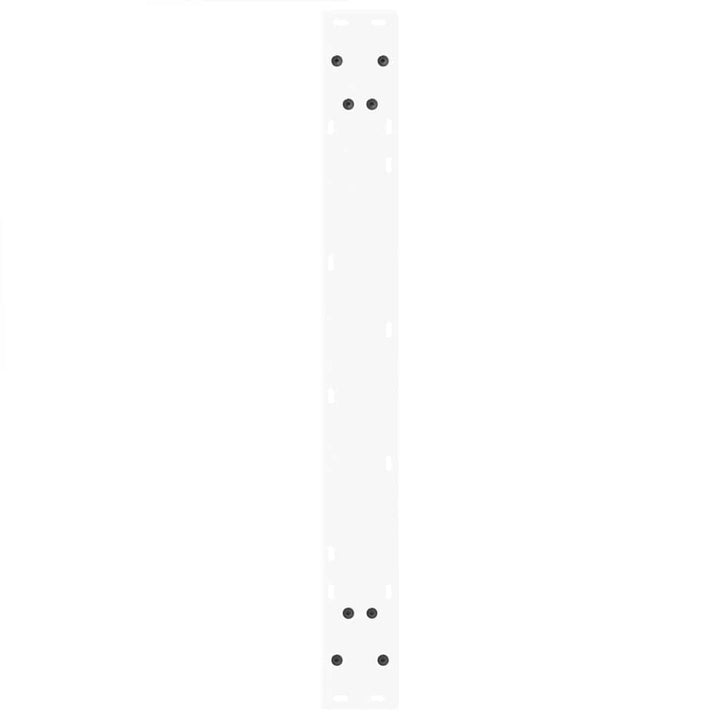 spisebordsben V-formet 2 stk. hvid 100x(72-73,3) cm stål