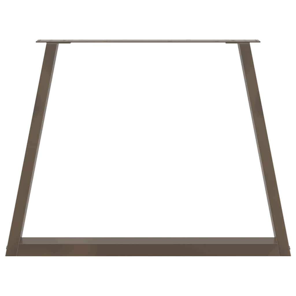 spisebordsben V-formet 2 stk. naturstål 100x(72-73,3) cm stål