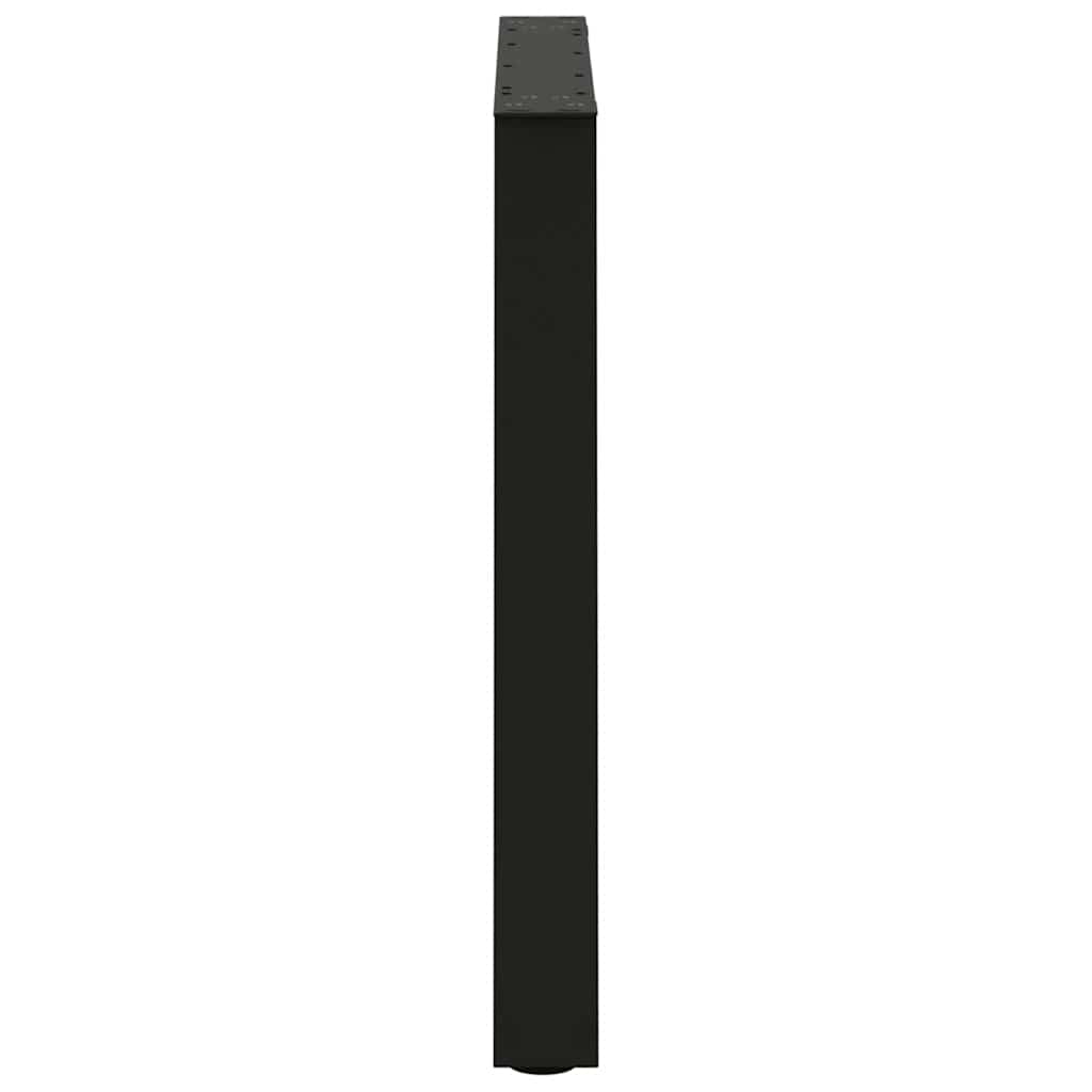 spisebordsben V-formet 3 stk. sort 70 x (72-73,3) cm stål