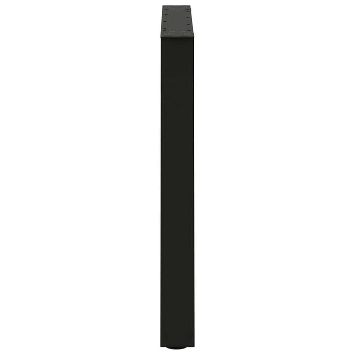 spisebordsben V-formet 3 stk. sort 70 x (72-73,3) cm stål