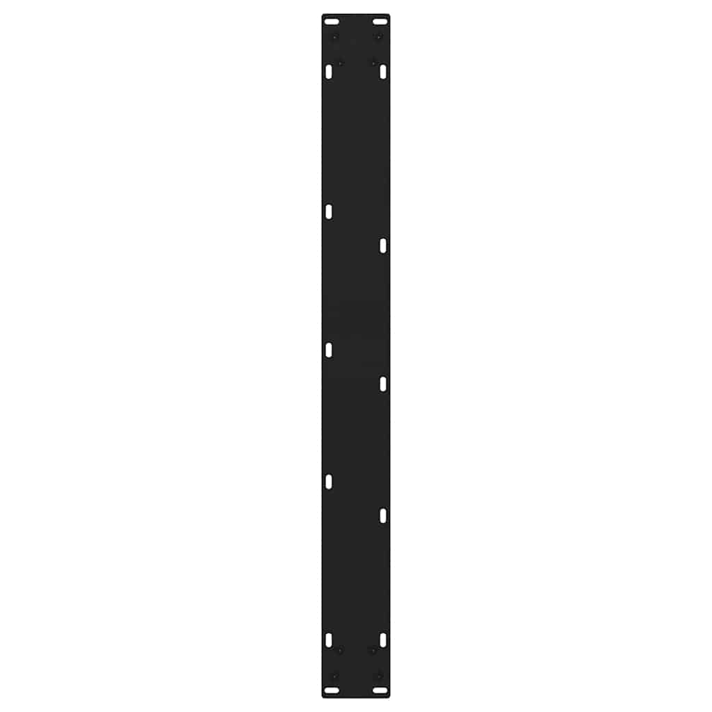 spisebordsben V-formet 3 stk. sort 70 x (72-73,3) cm stål