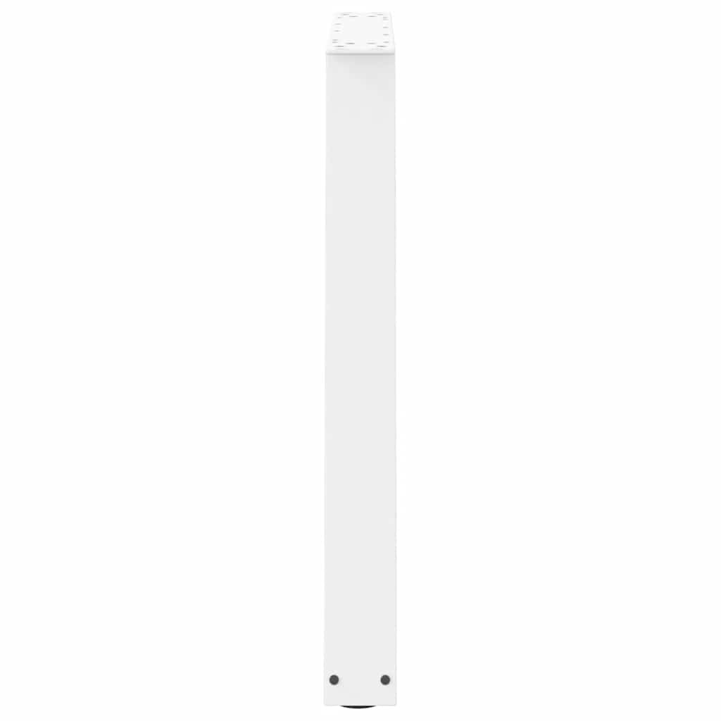 spisebordsben V-formet 3 stk. hvid 70 x (72-73,3) cm stål