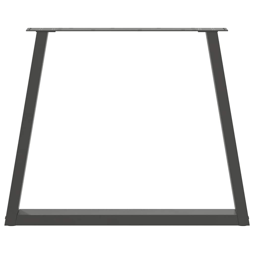 spisebordsben V-formet 3 stk. antracit 70 x (72-73,3) cm stål