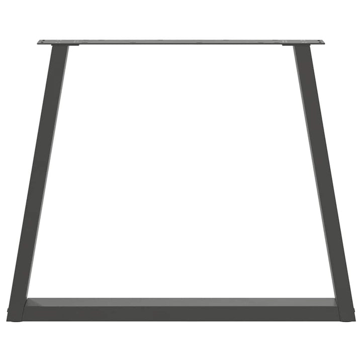 spisebordsben V-formet 3 stk. antracit 70 x (72-73,3) cm stål