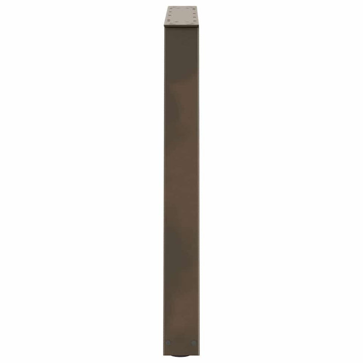 spisebordsben V-formet 3 stk. naturstål 70 x (72-73,3) cm stål