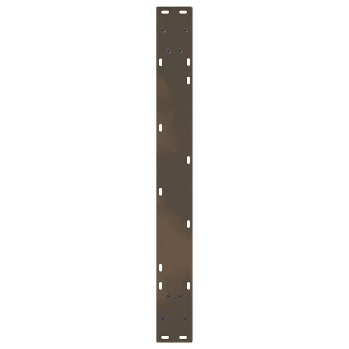 spisebordsben V-formet 3 stk. naturstål 70 x (72-73,3) cm stål