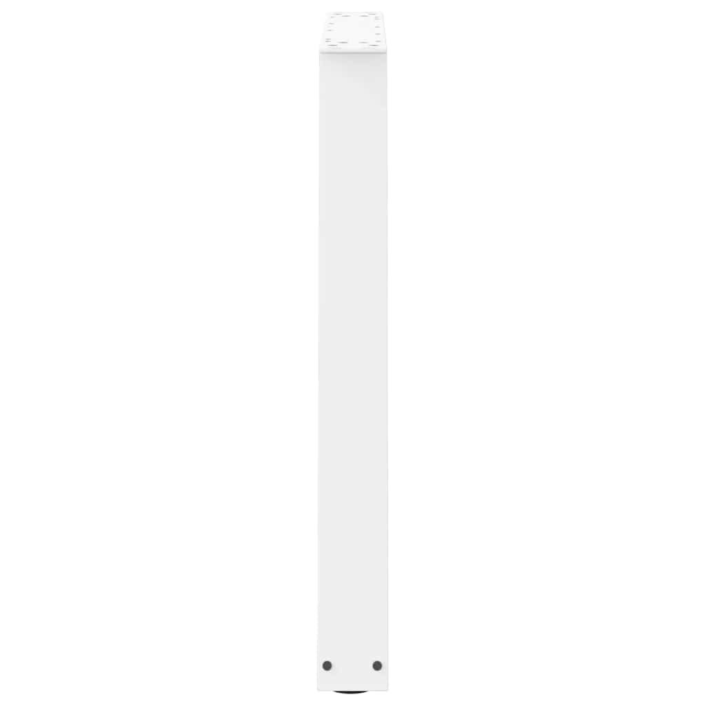spisebordsben V-formet 3 stk. hvid 80x(72-73,3) cm stål