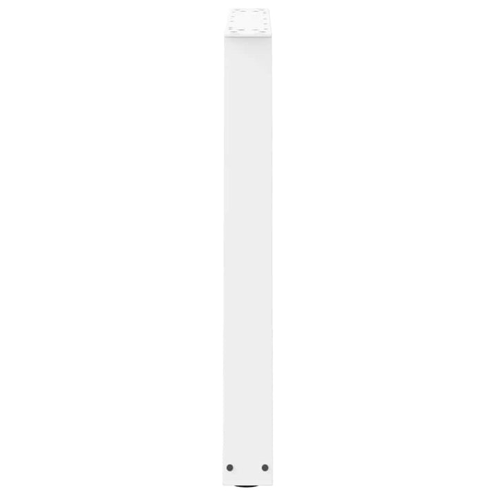 spisebordsben V-formet 3 stk. hvid 80x(72-73,3) cm stål