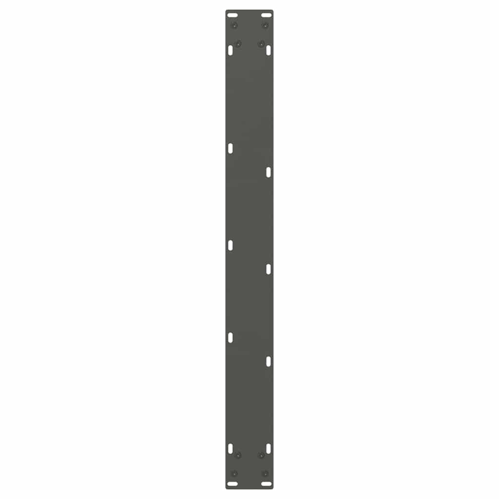 spisebordsben V-formet 3 stk. antracit 80x(72-73,3) cm stål