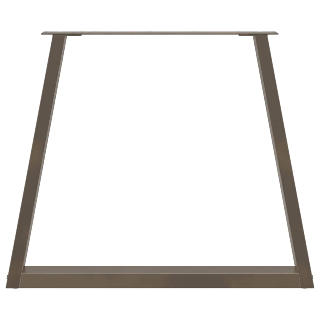 spisebordsben V-formet 3 stk. naturstål 80x(72-73,3) cm stål