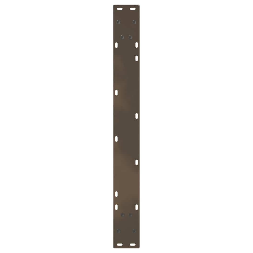 spisebordsben V-formet 3 stk. naturstål 80x(72-73,3) cm stål