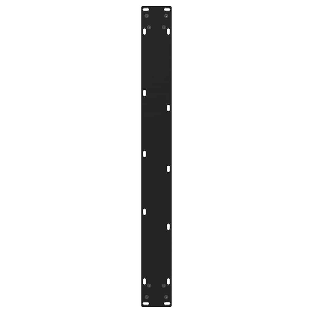 spisebordben V-formet 3 stk. sort 90 x (72-73,3) cm stål