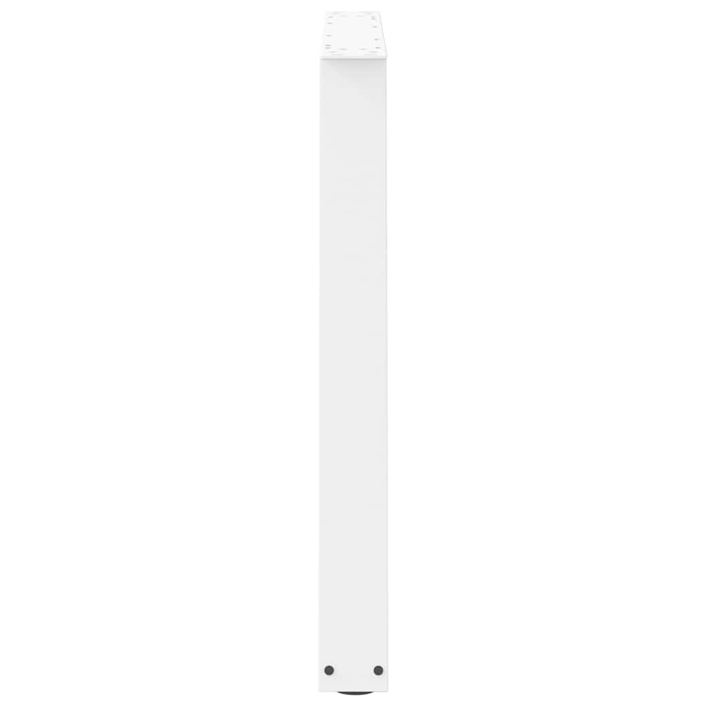 spisebordsben V-formet 3 stk. hvid 90 x (72-73,3) cm stål