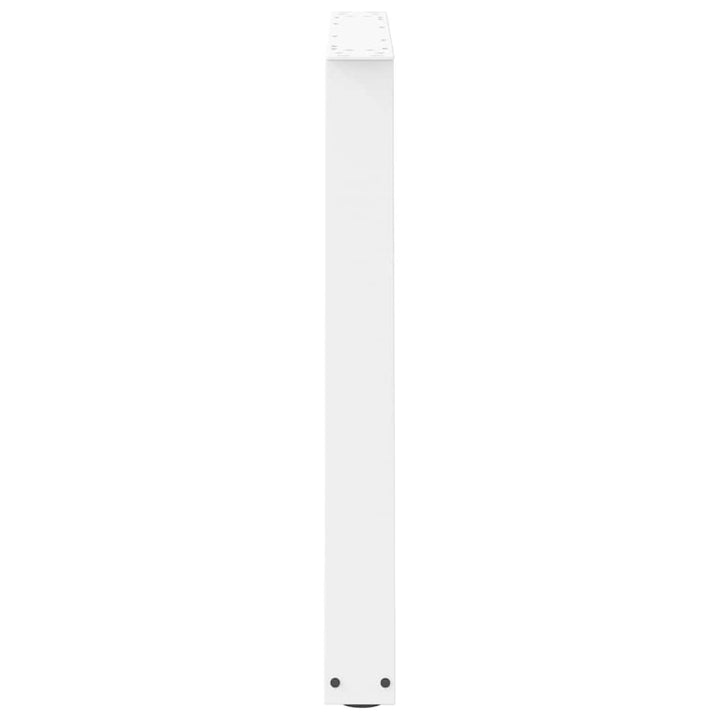 spisebordsben V-formet 3 stk. hvid 90 x (72-73,3) cm stål