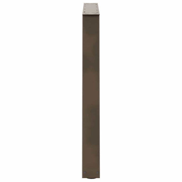 spisebordsben V-formet 3 stk. naturstål 90 x (72-73,3) cm stål
