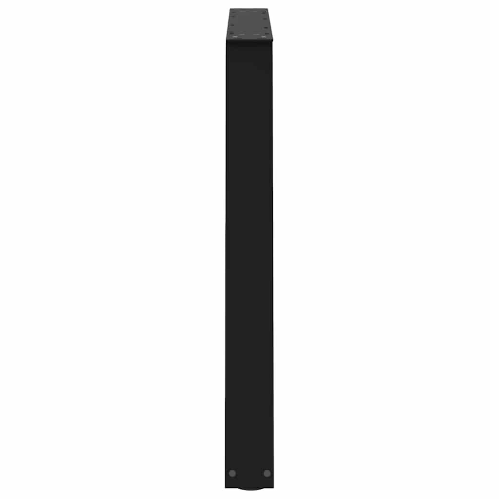 spisebordsben V-formet 3 stk. sort 100x(72-73,3) cm stål