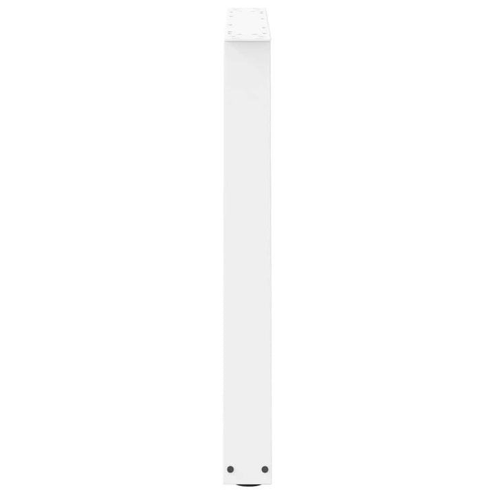 spisebordsben V-formet 3 stk. hvid 100x(72-73,3) cm stål