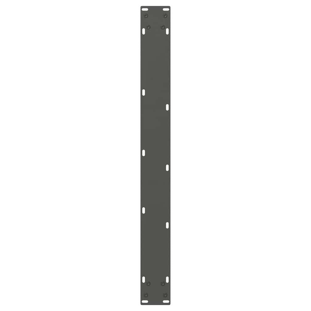 spisebordsben V-formet 3 stk. antracit 100x(72-73,3) cm stål