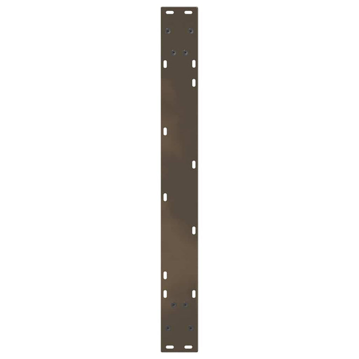 spisebordben V-formet 3 stk. naturstål 100x(72-73,3) cm stål