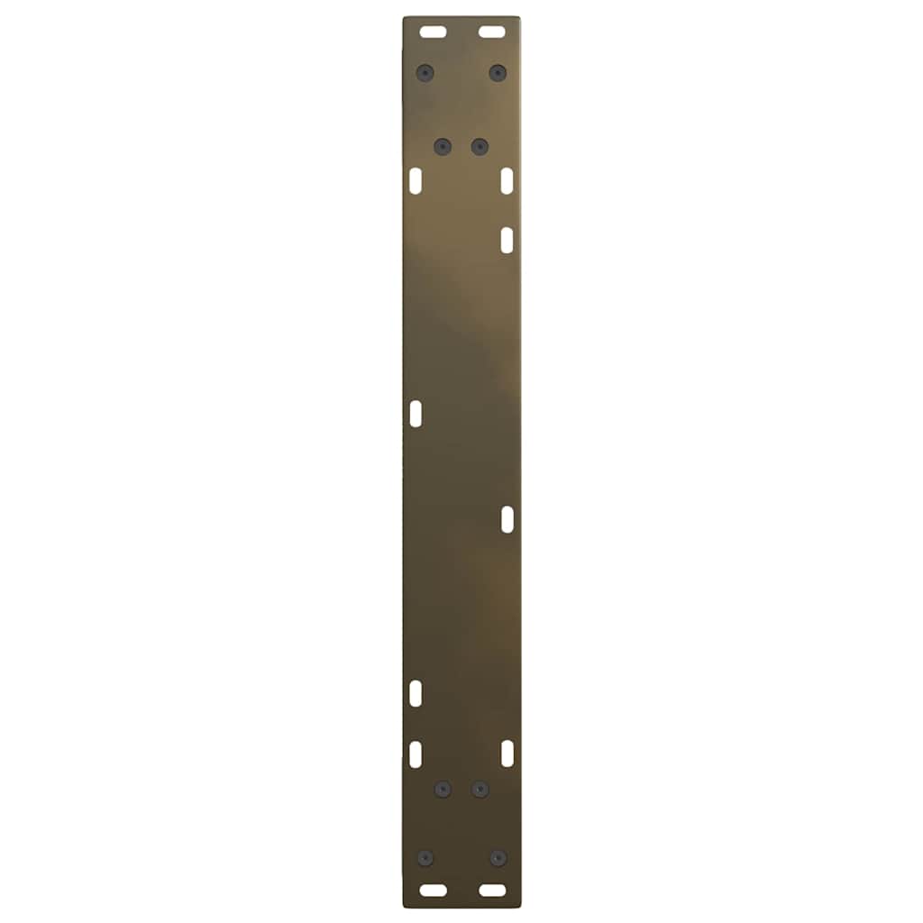 spisebordsben V-formet 2 stk. naturstål 70 x (72-73,3) cm stål