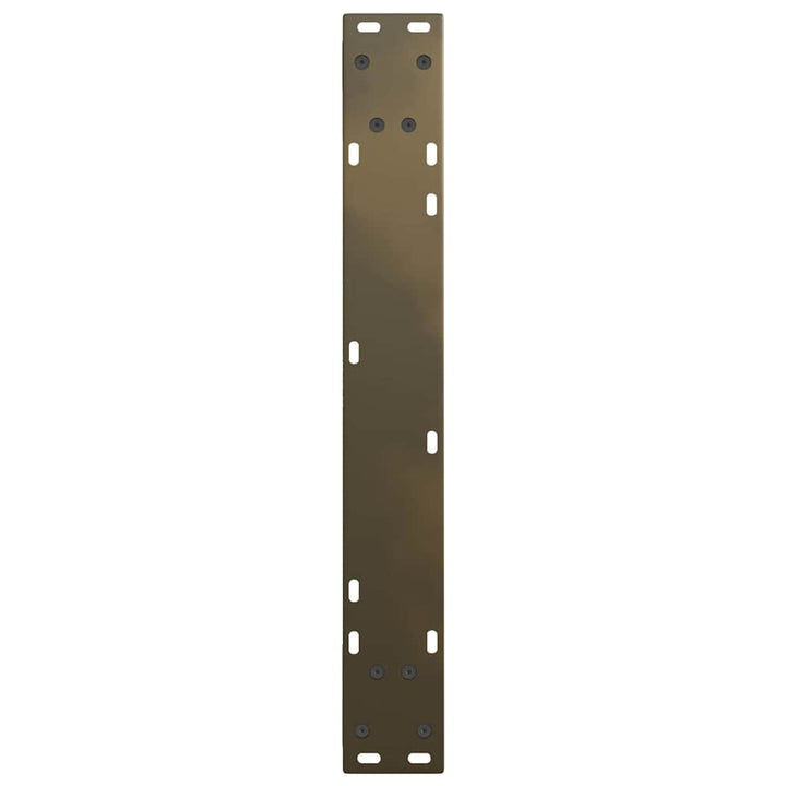 spisebordsben V-formet 2 stk. naturstål 70 x (72-73,3) cm stål
