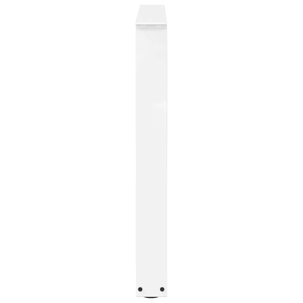 spisebordsben V-formet 2 stk. hvid 80x(72-73,3) cm stål