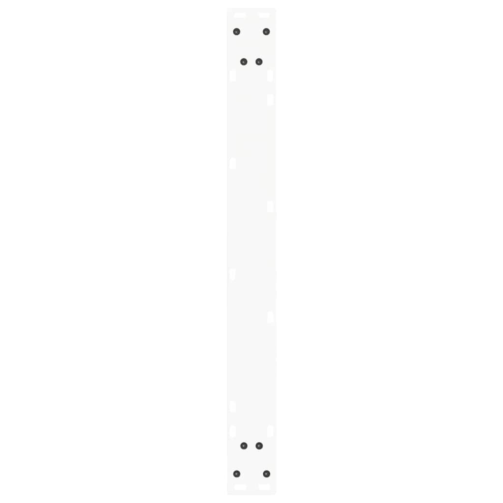 spisebordsben V-formet 2 stk. hvid 80x(72-73,3) cm stål