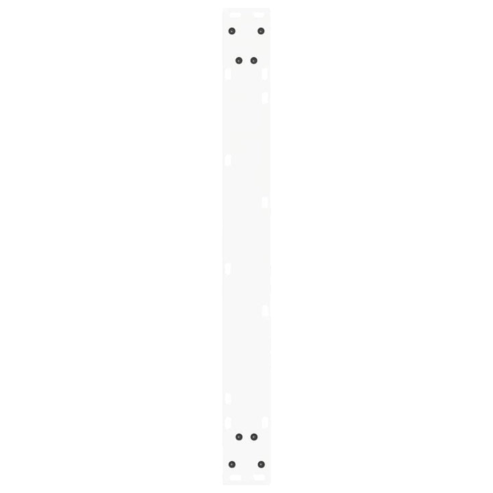 spisebordsben V-formet 2 stk. hvid 80x(72-73,3) cm stål