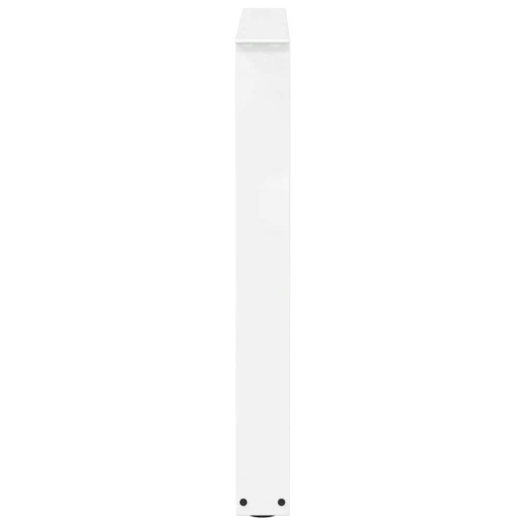 spisebordsben V-formet 2 stk. hvid 90 x (72-73,3) cm stål