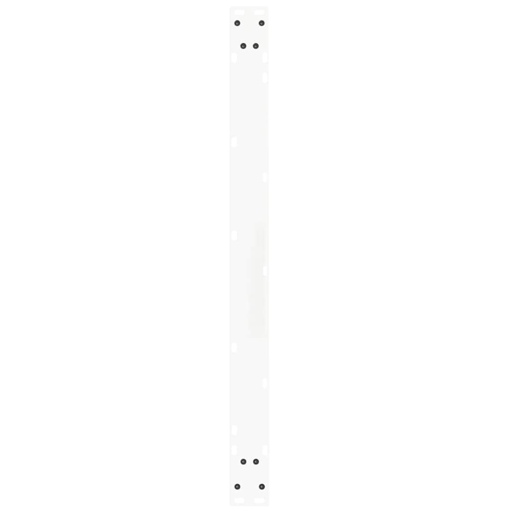 spisebordsben V-formet 2 stk. hvid 100x(72-73,3) cm stål