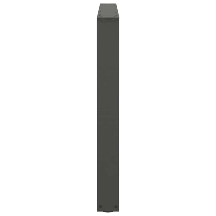 spisebordsben V-formet 2 stk. antracit 100x(72-73,3) cm stål