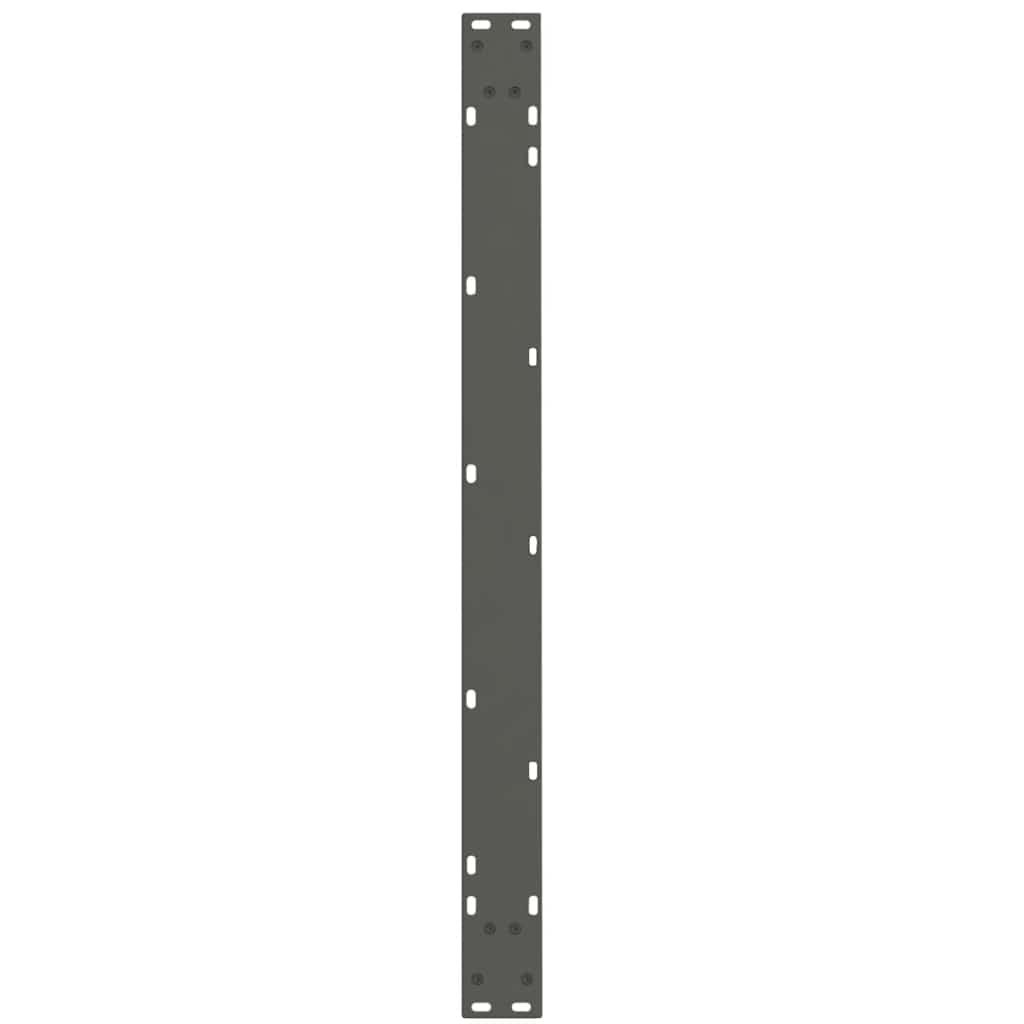 spisebordsben V-formet 2 stk. antracit 100x(72-73,3) cm stål