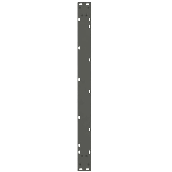 spisebordsben V-formet 2 stk. antracit 100x(72-73,3) cm stål