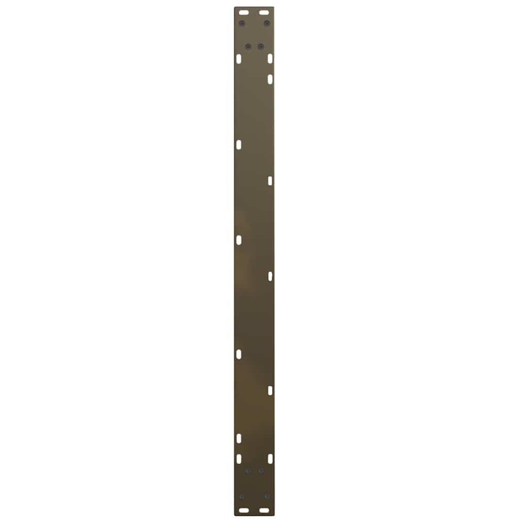 spisebordsben V-formet 2 stk. naturstål 100x(72-73,3) cm stål