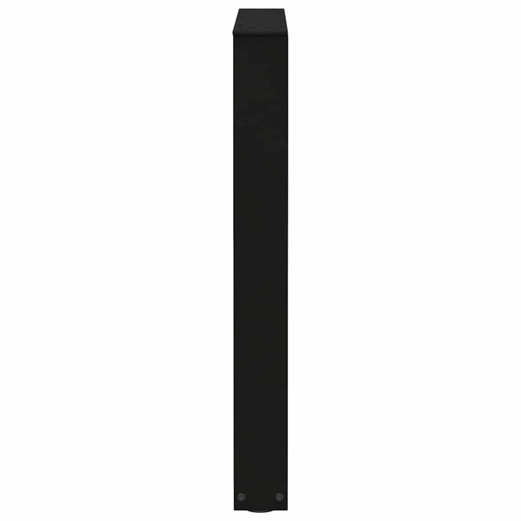 spisebordsben V-formet 3 stk. sort 70 x (72-73,3) cm stål