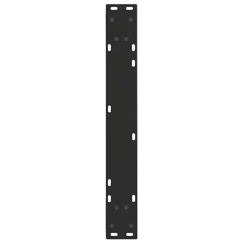 spisebordsben V-formet 3 stk. sort 70 x (72-73,3) cm stål
