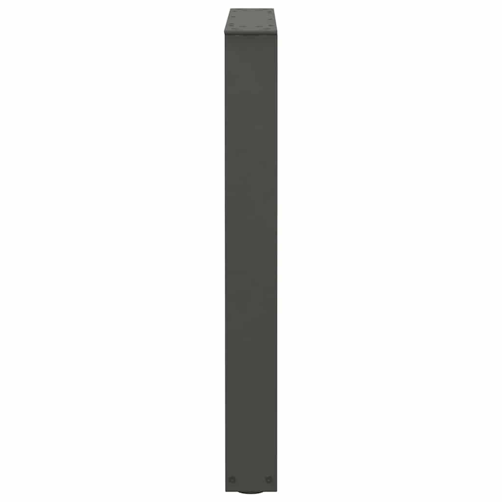 spisebordsben V-formet 3 stk. antracit 70 x (72-73,3) cm stål