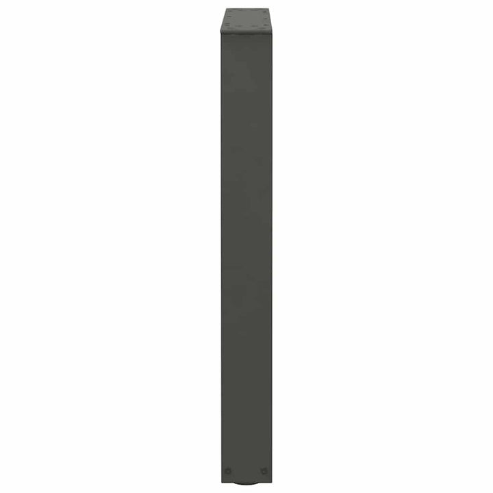 spisebordsben V-formet 3 stk. antracit 70 x (72-73,3) cm stål
